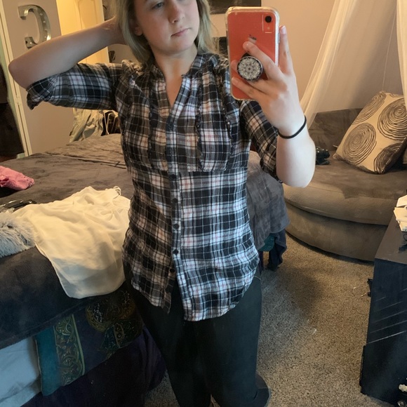 Plaid button up - Picture 1 of 3